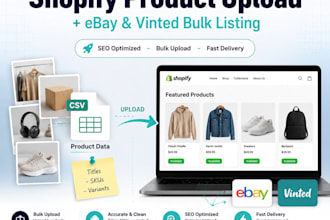 shopify product upload shopify product listing ebay vinted bulk product listing