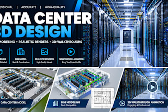 design and render data centers with bim modeling and 3d walkthroughs