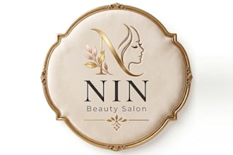 do modern makeup and beauty cosmetics skin care logo design