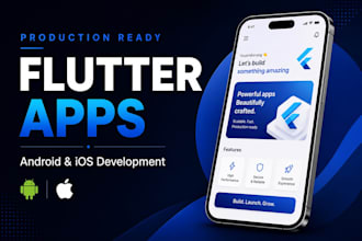 develop production ready flutter mobile app for android and ios