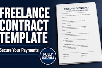 draft a graphic design contract to secure your payment