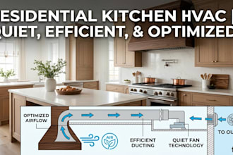 kitchen ventilation and range hood layout designs