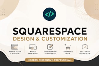 customize, redesign and fix your squarespace website