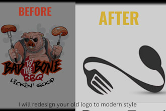 create minimalist logo for tea shop and restaurant in 24h