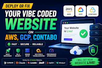 deploy fix your vibecoded website on AWS, gcp, contabo, vps and cloud servers