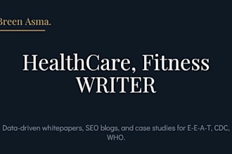 be your health and wellness content writer for blogs and clinics