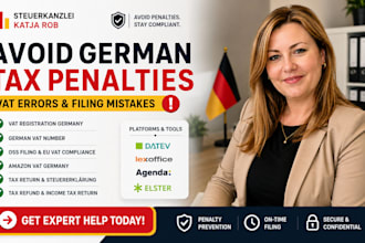 fix german tax errors, vat registration, oss filing and tax return compliance
