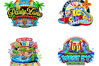 design elegant bounce house logo for your business