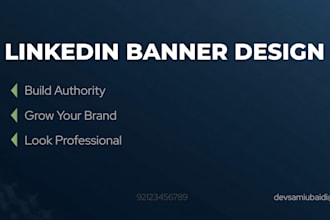 design modern marketing flyer poster or professional linkedin banner