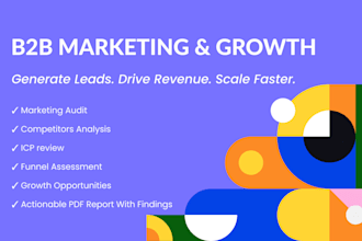 create a b2b marketing, growth strategy to generate leads and revenue