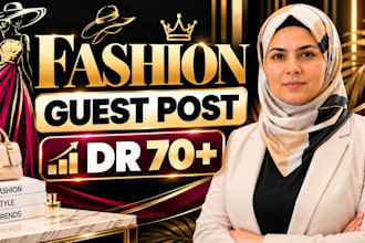 provide fashion niche guest posting and blogger outreach