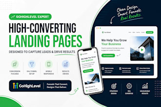 design high converting gohighlevel landing pages and professional ghl websites