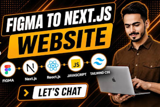 convert figma to next js website as a front end developer