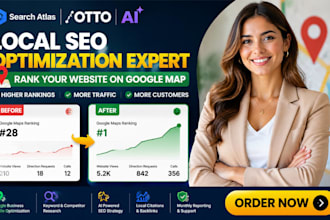 search atlas otto ai local SEO optimization expert rank website on google map