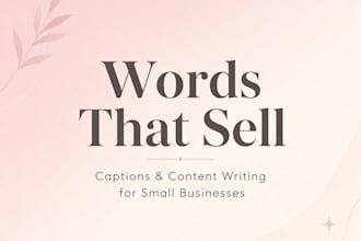 write catchy captions and product descriptions for you