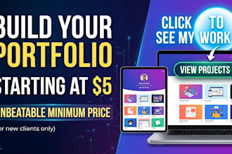 create a modern responsive portfolio website in just 2 days