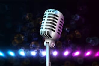 record a professional female voice over in english and urdu