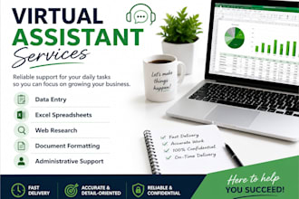 data entry, virtual assistant,