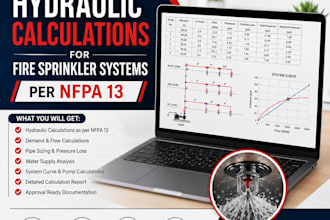 perform hydraulic calculations for fire sprinkler systems per nfpa 13