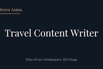 be your travel content writer for blogs, guides, and itineraries