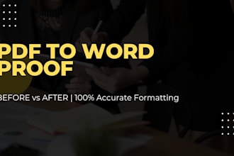 type PDF, image, handwritten notes to word excel fast