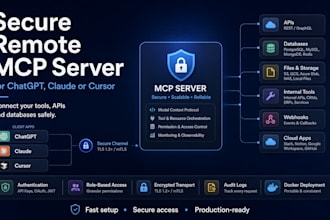 build a secure remote mcp server for chatgpt, claude or cursor