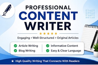 write clear, engaging, and unique content,