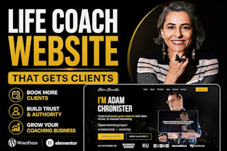 build life coach website coaching website and landing page