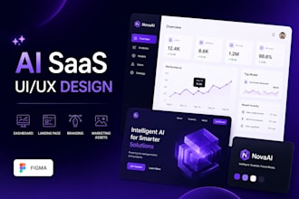 design ai consultants saas branding marketing assets dashboard UI midjourney