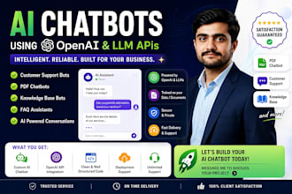 build ai chatbots using openai and llm apis