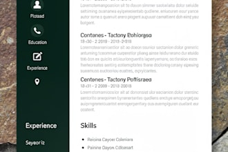 create professional CV and resume design