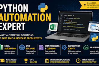 build python automation scripts, web scraping and selenium bots