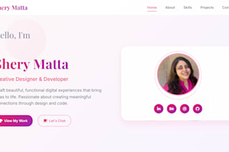 design attractive portfolio for you