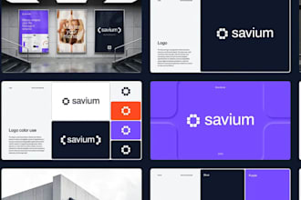 design premium corporate branding, brand identity kit and brand style guidelines