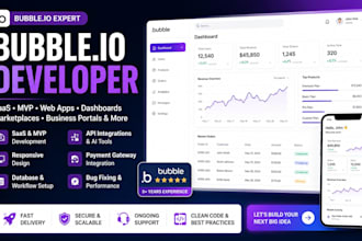do bubble io website bubble mvp bubble saas business portals dashboards