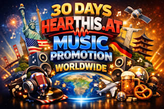 do 30 days hearthis at music promotion to organic listeners worldwide