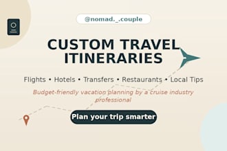 create a custom budget travel itinerary for your vacation