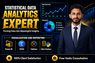 be your statistical data analytics and visualization expert