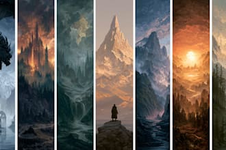 illustrate fantasy book covers and ebook covers