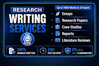 do urgent essay writing, case study, research and summary in 24 hours