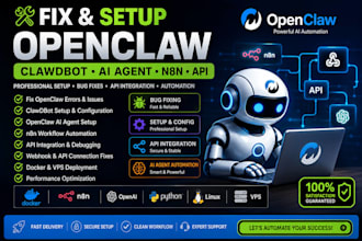 fix openclaw clawdbot setup openclaw  openclaw ai agent openclaw fix n8n api
