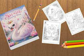 create amazon KDP coloring book interior pages and cover