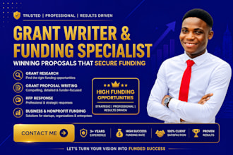 write a persuasive grant proposal for your nonprofit or ngo