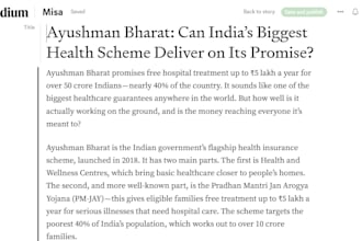 public policy, government schemes and governance content