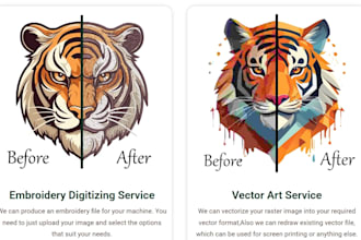 embroidery digitizing in 2 to 4 hours, dst, pes file conversion