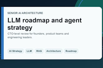 design your ai roadmap, llm architecture and agent strategy