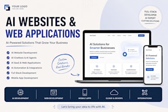 build custom ai website, ai saas, and automated business web app