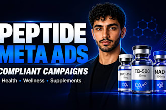 run compliant meta ads for peptide and supplement brands