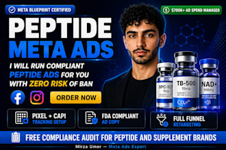run meta ads for peptide marketing and health wellness brands