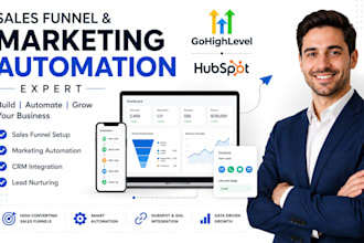 do marketing automation, hubspot integration and sales funnels